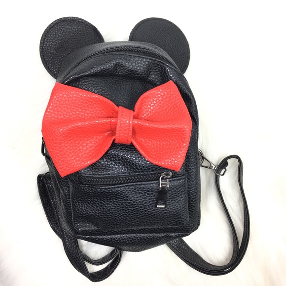 Handbags - Black and red mini backpack